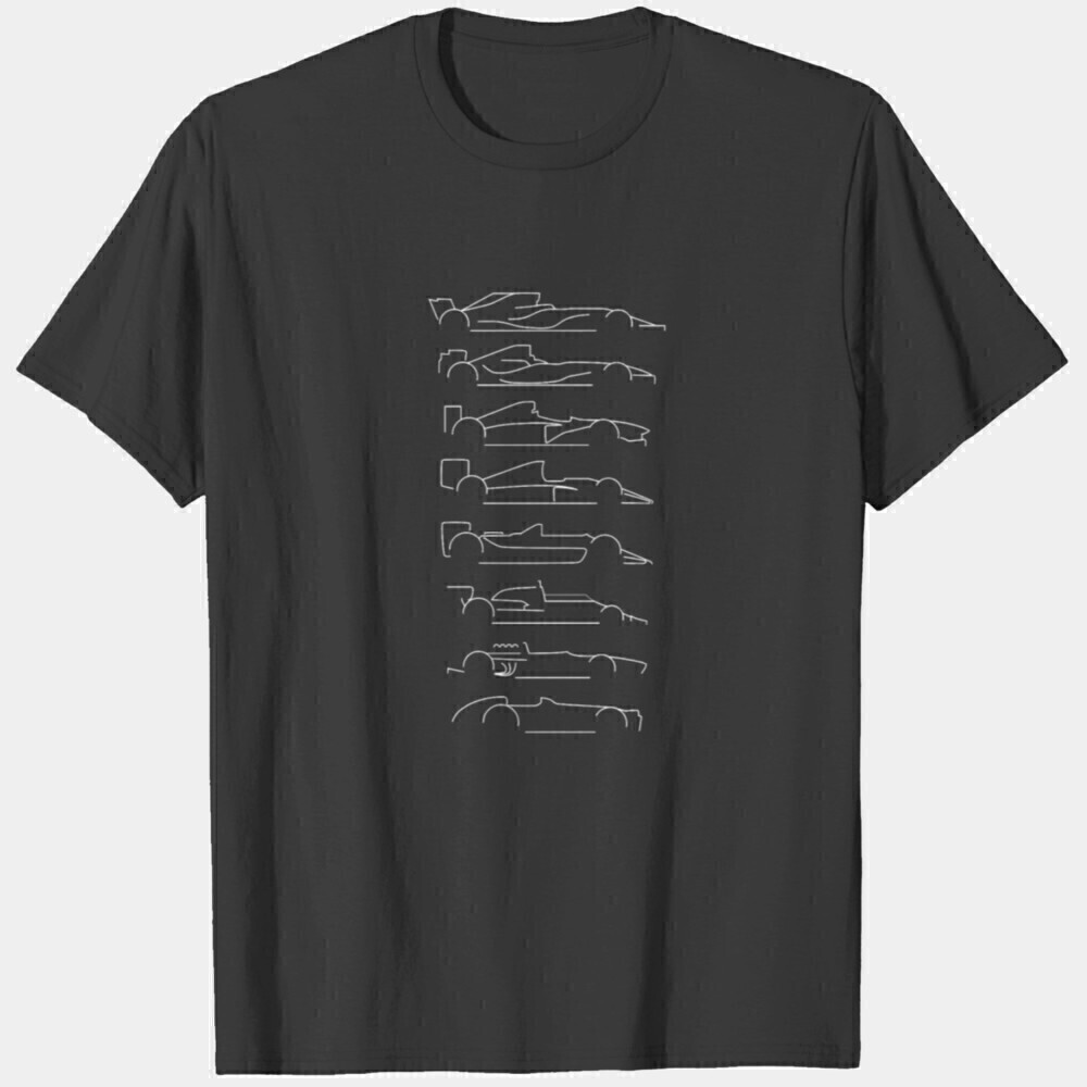 F1 Decades Formula Racing Motorsport Fan Graphic Unisex T-Shirt